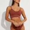 Brown Seamless Lingerie Set -Women Clothing Shop wl000069c 84f6 brown 1