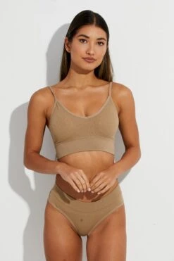 Green Seamless Lingerie Set -Women Clothing Shop wl000069e 84f6 khaki 3
