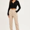 Brown Cropped Pants High Waist Workwear 1 Brown Cropped Pants High Waist Workwear -Women Clothing Shop work pant brown cropped pants high waist workwear 32964969857217